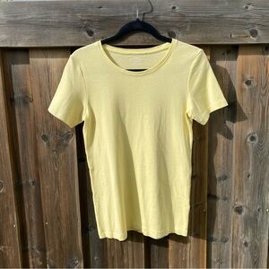 Northern Reflections | Butter Yellow Short Sleeve 100% Cotton T-Shirt
